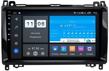 Магнитола для Mercedes-Benz Viano/Vito W639, Vito W447, A класс W169, B класс W245, Sprinter W906, VW Crafter - AK398R9-MTK-LTE Android 10, 8-ядер, 4-64Гб, SIM-слот