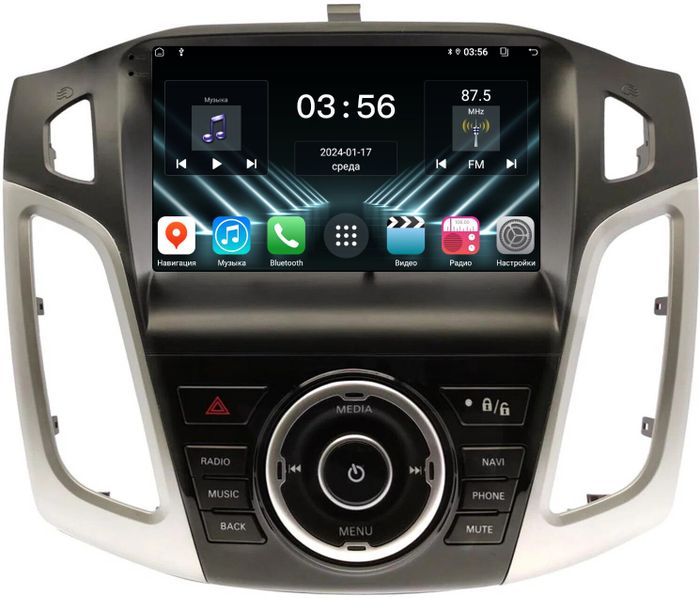 Магнитола для Ford Focus 3 2011-2019 - FarCar DX150/501M монитор 9.5" IPS на Android 13, 4+64Гб, CarPlay