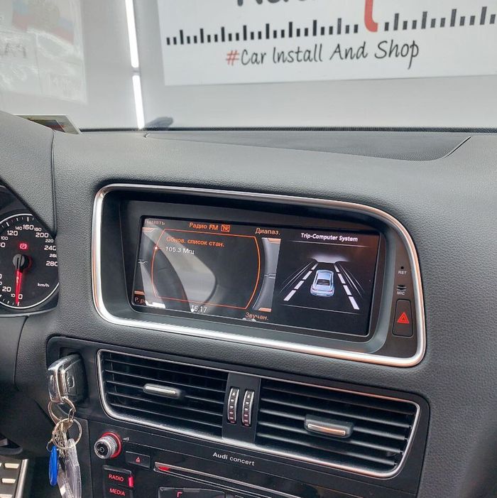 Магнитола для Audi Q5 2008-2016 (8R) (с джойстиком MMI) - RDL-9606MMI монитор 8.8" на Android 14, Быстрая, CarPlay, 4G SIM-слот