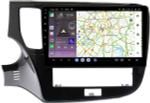 Магнитола для Mitsubishi Outlander 3 2019-2022 (прямоугольный климат) - Kuberg QLed, Android 13, TS20, CarPlay, SIM-слот