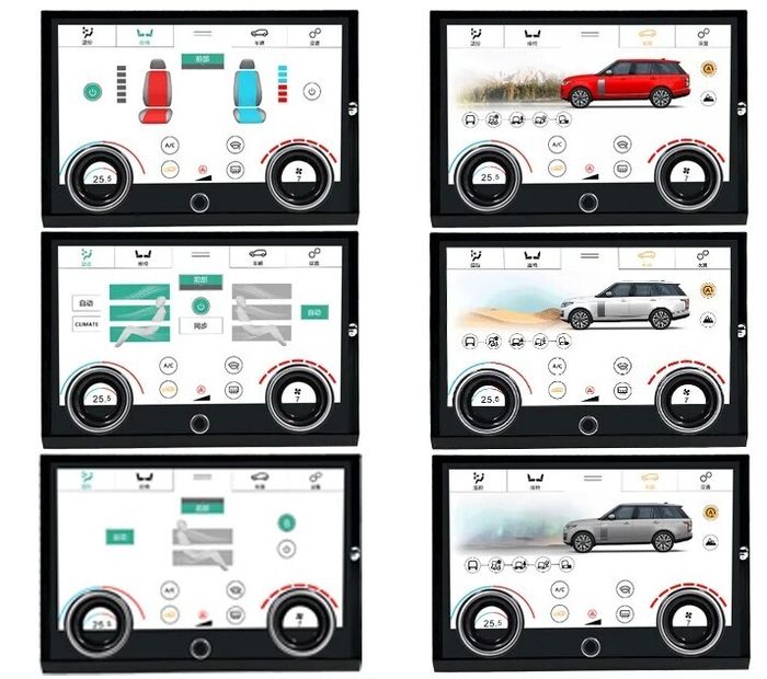 Сенсорная панель климата Range Rover 4 2012-2017 - Kuberg ZF-2011 LCD/ЖК экран 10" без отверстия под CD