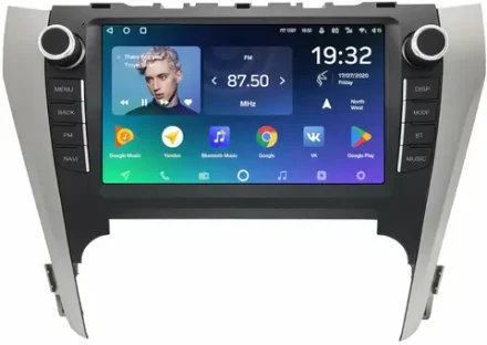 Магнитола для Toyota Camry 50 2011-2014 (рамка с крутилками и кнопками) - Teyes CC2 PLUS на Android 10, ТОП процессор, 4Гб+64Гб, 4G SIM-слот