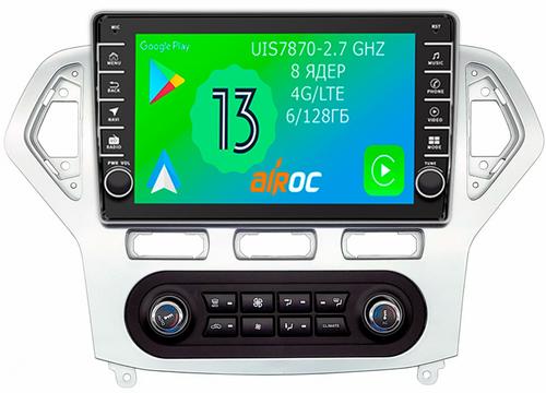 Магнитола для Ford Mondeo 4 2007-2010 (климат) - Airoc AB-1708A (кнопки и крутилки), Android 13, TS20, 6/128Гб, SIM-слот, CarPlay