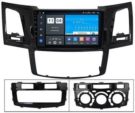 Магнитола для Toyota HiLux 2011-2015 - ZX357R9-7862 Android 10, ТОП процессор, SIM-слот