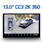 Магнитола для Nissan X-Trail 2007-2014 (T31) - Teyes CC3-2K-360 монитор 13", QLED+2K, Android 10, 4G SIM-слот, CarPlay, 6/128 ГБ, 4 камеры в комплекте