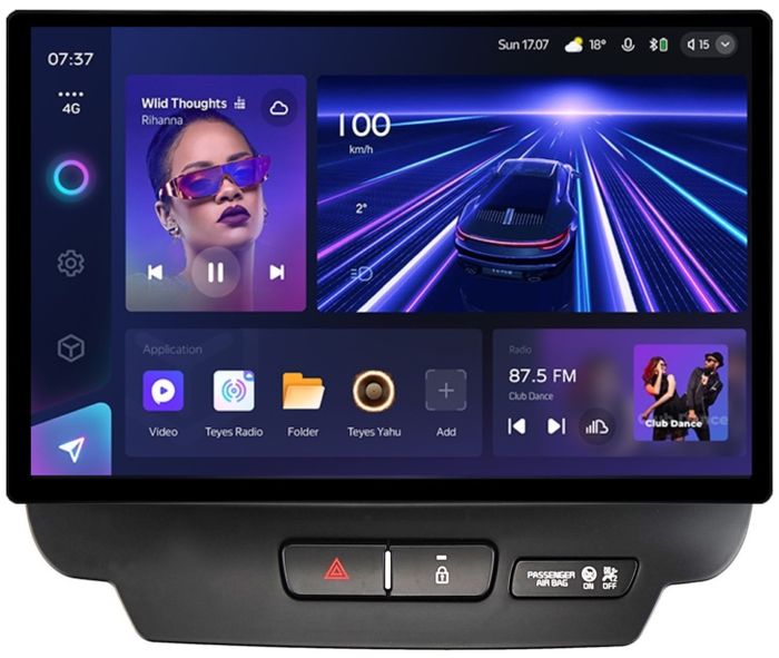 Магнитола для KIA Ceed 3 2018-2020 - Teyes CC3-2K монитор 13" 2K QLED на Android 10, ТОП процессор, CarPlay, 4G SIM-слот
