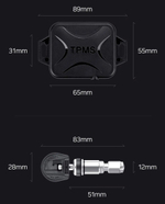 Система контроля давления в шинах - Teyes TPMS с внутренними датчиками