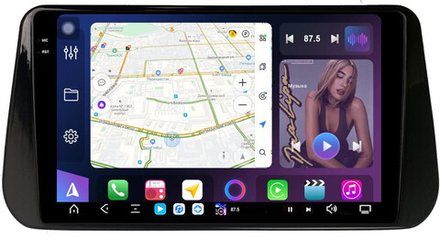 Магнитола для Hyundai Santa Fe 4 2020+ - FarCar XXL3325M монитор 10.36" 2K QLED на Android 14, TS20, 8+256Гб, CarPlay, 4G SIM-слот