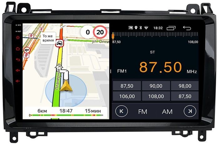 Магнитола для Mercedes-Benz Viano/Vito W639, Vito W447, A класс W169, B класс W245, Sprinter W906, VW Crafter - Parafar PF068FHD на Android 13, CarPlay, 4G SIM-слот