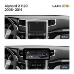 Магнитола для Toyota Alphard H20, Vellfire 2008-2014 (более 10 динамиков) - Teyes LUX ONE ROUND монитор 12.3", Android 10, CarPlay, 4G SIM-слот