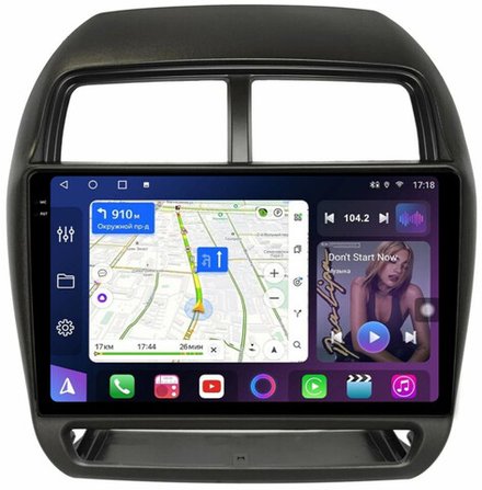 Магнитола для Mitsubishi ASX 2017+ - FarCar BM10-2K-7064N10 монитор 10.36" 2K QLED на Android 14, TS10, 4+32Гб, CarPlay, 4G SIM-слот