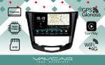 Магнитола для Nissan X-Trail T32, Qashqai J11 2014-2022 (климат, рамка большая) - Vaycar VA51-0665 на Android 13, Быстрая, 4G SIM-слот