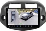 Магнитола для Toyota RAV4 3 2005-2012, Vanguard - FarCar BX018M-360 монитор 10.36" 2K QLED на Android 13, Быстрая, CarPlay, 4G SIM-слот, 4 камеры в комплекте
