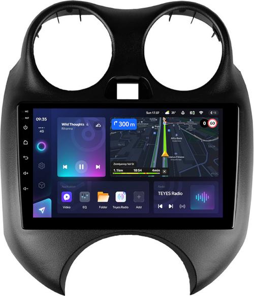 Магнитола для Nissan March K13 2010-2013 - Teyes CC3L монитор 9" IPS на Android 10, CarPlay, 4G SIM-слот