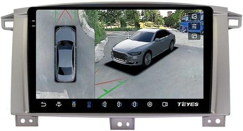 Магнитола для Toyota Land Cruiser 105 1998-2007 - Teyes CC3-2K-360 на Android 10, 2K QLED, 6Гб+128Гб, CarPlay, 4G SIM-слот, 4 камеры в комплекте