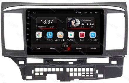 Магнитола для Mitsubishi Lancer X 2007-2016 - AK608R9-MTK Android 10, 8-ядер, 2Гб-32Гб
