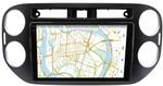 Магнитола для Volkswagen Tiguan 2011-2016 (рамка черная, прямоуг. кнопка ) - Vaycar VA81-0489-2K на Android 13, Быстрая, 2K QLED, CarPlay, 4G SIM-слот
