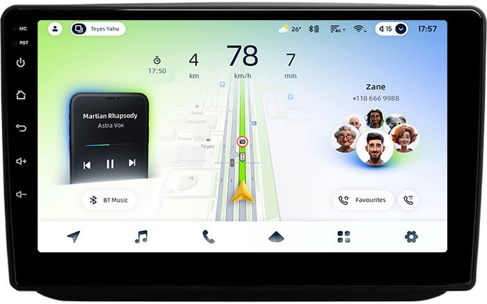 Магнитола для Skoda Fabia 2 2007-2014 - Teyes CC4L монитор 10.1" IPS, Android 14, Быстрая, Snapdragon 662, CarPlay, 4G SIM-слот