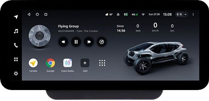 Магнитола для Hyundai H1, Grand Starex, 2018-2022 (ШГУ цветной) - Teyes LUX ONE ROUND монитор 12.3" 2K QLED на Android 10, CarPlay, 4G SIM-слот
