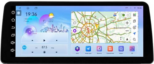 Магнитола для Mitsubishi Colt 6 2002-2012, Colt Plus (рамка-накладка) - FarCar монитор 12.3" 2K QLED на Android 14, TS10, CarPlay, 4G SIM-слот