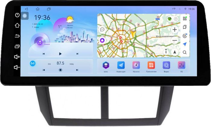 Магнитола для Subaru Forester 3 SH 2008-2013, Impreza 3 GH,GE - FarCar монитор 12.3" 2K QLED на Android 14, Быстрая, CarPlay, 4G SIM-слот
