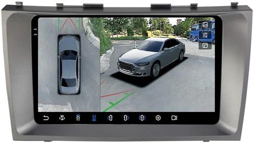 Магнитола для Toyota Camry 2006-2011 - FarCar BX1171M-360 монитор 9.5" 2K QLED на Android 13, 6Гб+128Гб, CarPlay, 4G SIM-слот, 4 камеры в комплекте