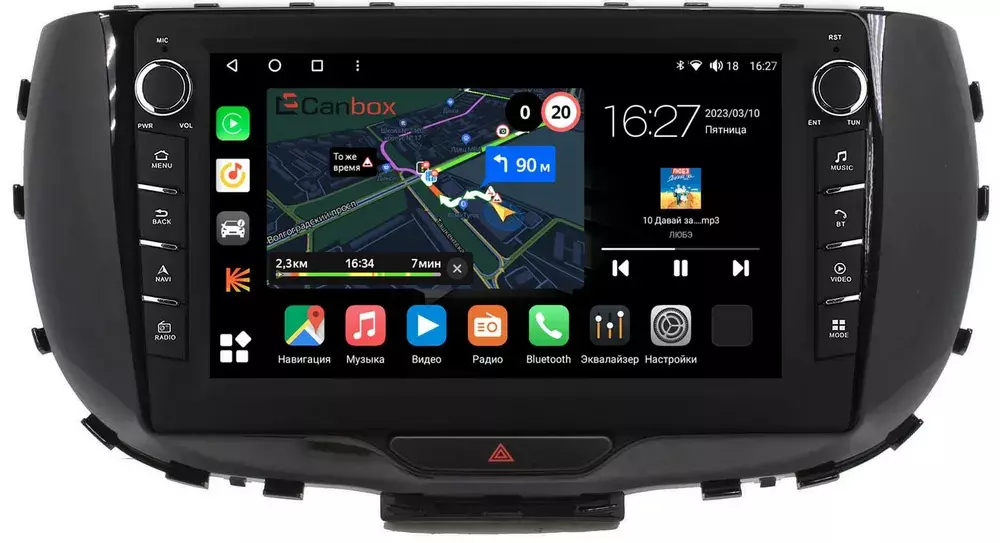Магнитола для KIA Soul 3 2019+ - Canbox 9310 Android 10, ТОП процессор, CarPlay, 4G SIM-слот