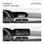 Магнитола для Mercedes Benz С W204 2011-2014 NTG 4.5 - Teyes LUX ONE ROUND монитор 12.3" 2K QLED на Android 10, Быстрая, CarPlay, 4G SIM-слот