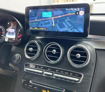 Магнитола для Mercedes-Benz C-класс (W205), GLC (X253) 2019-2021 NTG 6.0 - RDL-7832 монитор 10.25" на Android 13, 8Гб+128Гб, CarPlay, 4G SIM-слот