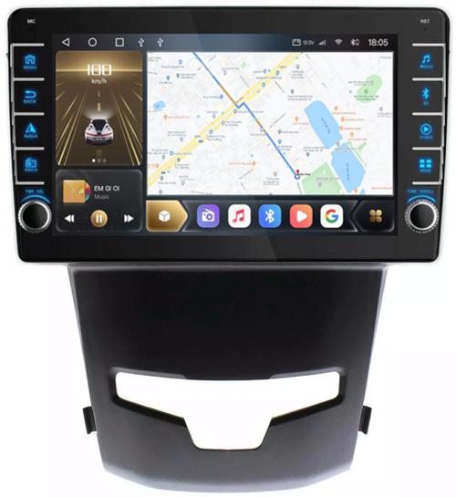 Магнитола для SsangYong Actyon II 2013-2021 - Kuberg SF-9082 (кнопки и крутилки), Android 12, TS10,  CarPlay, 4G SIM-слот