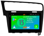 Магнитола для Volkswagen Golf 7 2012-2020 - Airoc 2K AU-3715B (рамка черная) на Android 13, Быстрейшая, SIM-слот