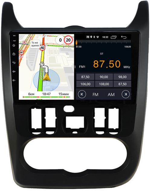 Магнитола для Renault Logan/Sandero 2009-2014 - Parafar PF175BFHD на Android 13, 8-ядер, 2Гб+32Гб, CarPlay, 4G SIM-слот