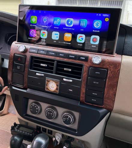 Магнитола для Nissan Patrol 2004-2010 Y51 - Kuberg ZH-N1209 монитор 12.3" на Android 12, 8Гб+128Гб, CarPlay, 4G SIM-слот