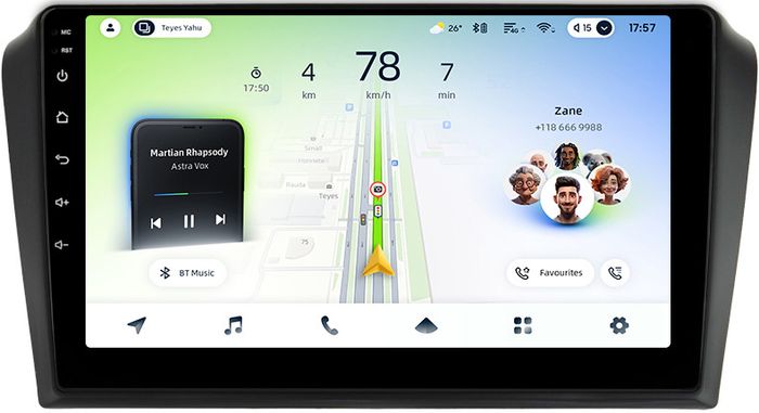 Магнитола для Mazda 3 BK 2003-2009, Axela - Teyes CC4L монитор 9" IPS на Android 14, Snapdragon 662, CarPlay, 4G SIM-слот