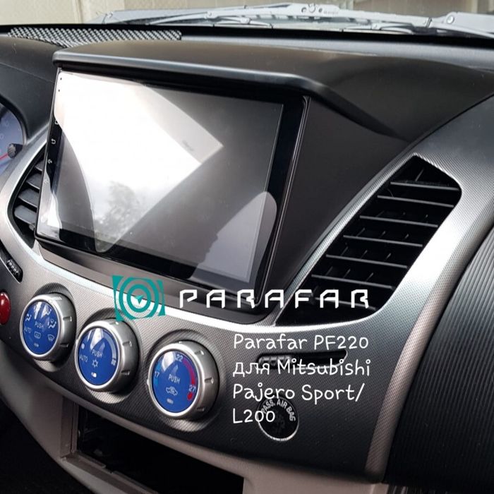 Магнитола для Mitsubishi L200, Pajero Sport 2006-2016 - Parafar PF220XHD на Android 13, CarPlay, 4G SIM-слот
