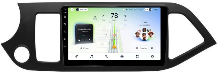 Магнитола для KIA Picanto 2 2011-2017 - Teyes CC4L монитор 9" IPS на Android 14, Snapdragon 662, CarPlay, 4G SIM-слот