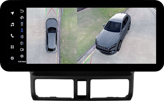 Магнитола для Honda CR-V 2 2000-2006 - Teyes LUX ONE 360 монитор 12.3" 2K QLED на Android 10, Быстрая, CarPlay, 4G SIM-слот, 4 камеры в комплекте