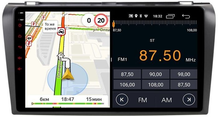 Магнитола для Mazda 3, Axela 2003-2009 - Parafar PF161FHD на Android 13, 8-ядер, 2Гб+32Гб, CarPlay, 4G SIM-слот