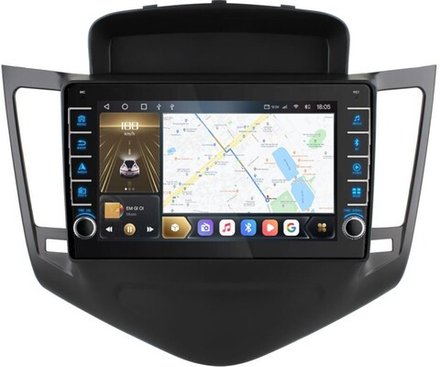 Магнитола для Chevrolet Cruze 2009-2012 - Kuberg OL-9222 (кнопки и крутилки), Android 12, TS10,  CarPlay, 4G SIM-слот