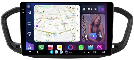 Магнитола для Lada Vesta NG 2023+ (ШГУ) - FarCar GX10-7289B10 монитор 10.36" 2K QLED на Android 14, TS20, 6+128Гб, CarPlay, 4G SIM-слот