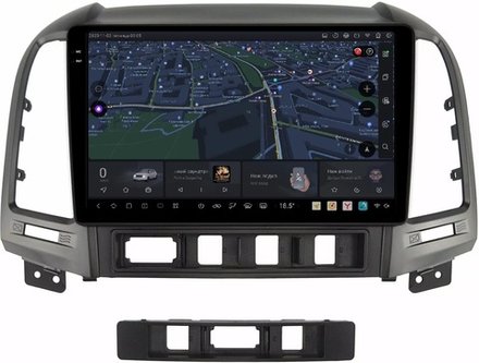 Магнитола для Hyundai Santa Fe 2006-2012 - Kuberg OL-9717 QLed+2K, Android 13, UIS7870 (DUDU7), CarPlay, SIM-слот