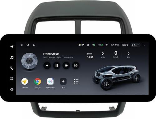 Магнитола для Mitsubishi ASX 2017+ (рамка 9) - Teyes LUX ONE ROUND монитор 12.3" 2K QLED на Android 10, CarPlay, 4G SIM-слот