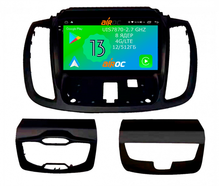 Магнитола для Ford Kuga 2011-2019 - Airoc 2K AU-1717 на Android 13, TS20, 12/512Гб, SIM-слот