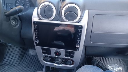 Магнитола для Renault Logan/Sandero 2009-2014 - Kuberg SF-9944 (кнопки и крутилки) Android 13, TS20, 6+128Гб, CarPlay, 4G SIM-слот