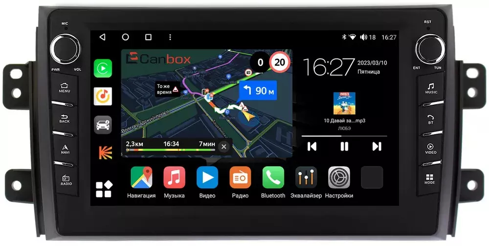 Магнитола для Suzuki SX4 2006-2014 - Canbox 9035 Android 10, ТОП процессор, CarPlay, 4G SIM-слот