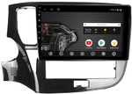 Магнитола для Mitsubishi Outlander 3 2019-2022 (прямоугольный климат) - AK482R10-MTK Android 10, 8-ядер, 2Гб-32Гб