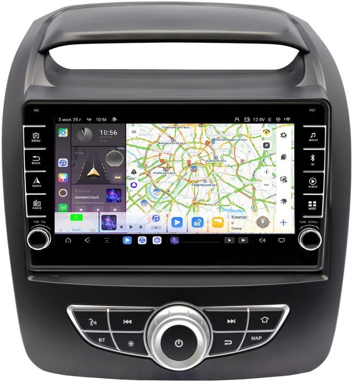 Магнитола для KIA Sorento 2012-2020 (климат на штатном экране) - Kuberg OL-9794-2 (кнопки и крутилки) Android 13, TS20, 6+128Гб, CarPlay, 4G SIM-слот