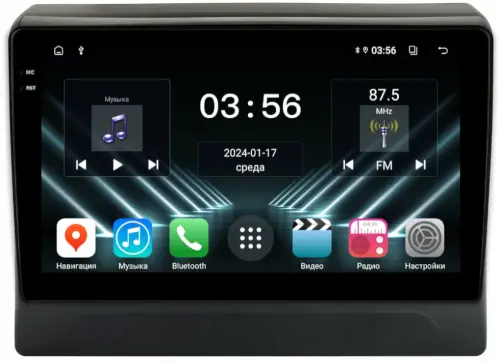 Магнитола для Mitsubishi Delica D5 2019+ - FarCar DX10-9633 монитор 10.36" IPS на Android 13, 4+64Гб, CarPlay