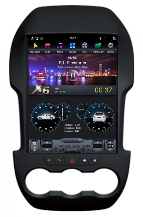 Магнитола для Ford Ranger 2011-2015 - Kuberg ZF-1248-DSP ("Тесла-Стиль") на Android 9, 6-ТУРБО ядер, 4ГБ-64ГБ