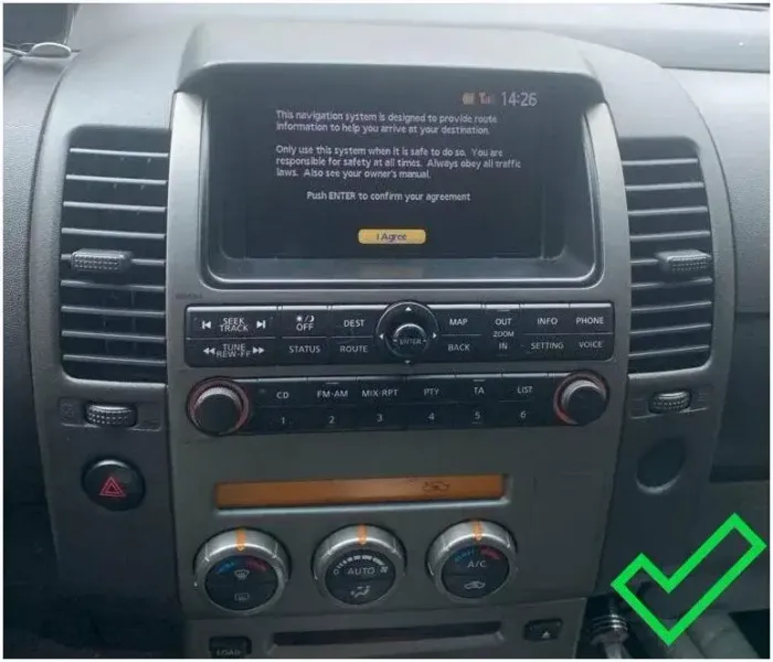 Магнитола для Nissan Pathfinder R51 2004-2010 (штатная нави, большая рамка) - Teyes CC4L-DTS монитор 9" IPS на Android 14, Быстрая, Snapdragon 662, CarPlay, 4G SIM-слот